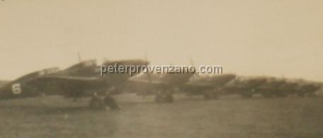 Peter Provenzano Photo Album Image_copy_099.jpg - Fairy battle bombers converted to trainers.  RAF Station Netheravon, England.  No. 1 SFTS (Service Flight Training School).
Peter Provenzano was with the No. 1 SFTS from September 8, 1941 to 
December 8, 1941.